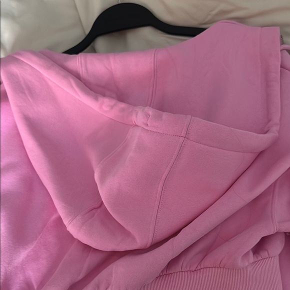 Pink Cropped Hoodie and Pant Set - Picture 9 of 12